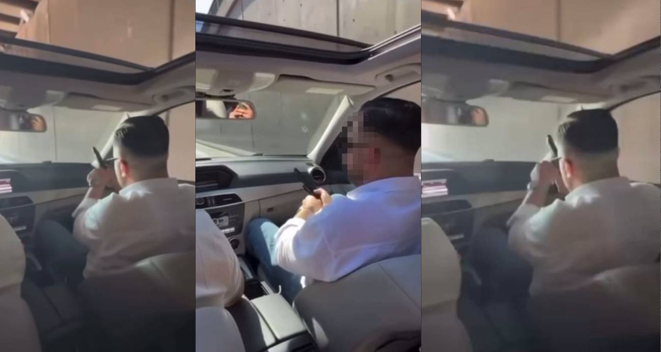 Seyir halindeki araçtan peş peşe böyle ateş açtı - ASAYİŞ