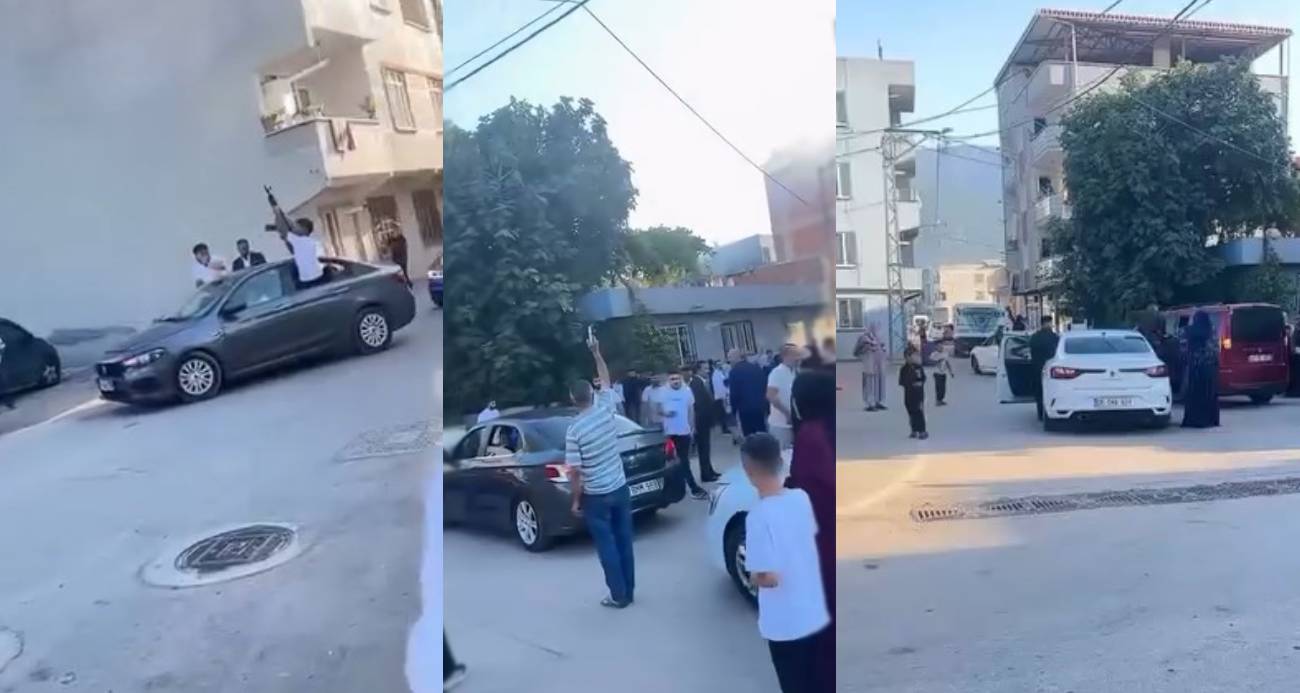 Düğünde uzun namlulu silahlarla tehlikeli kutlama - ASAYİŞ