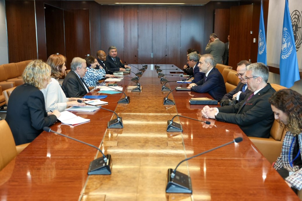 Dışişleri Bakanı Fidan, BM Genel Sekreteri Guterres ile görüştü