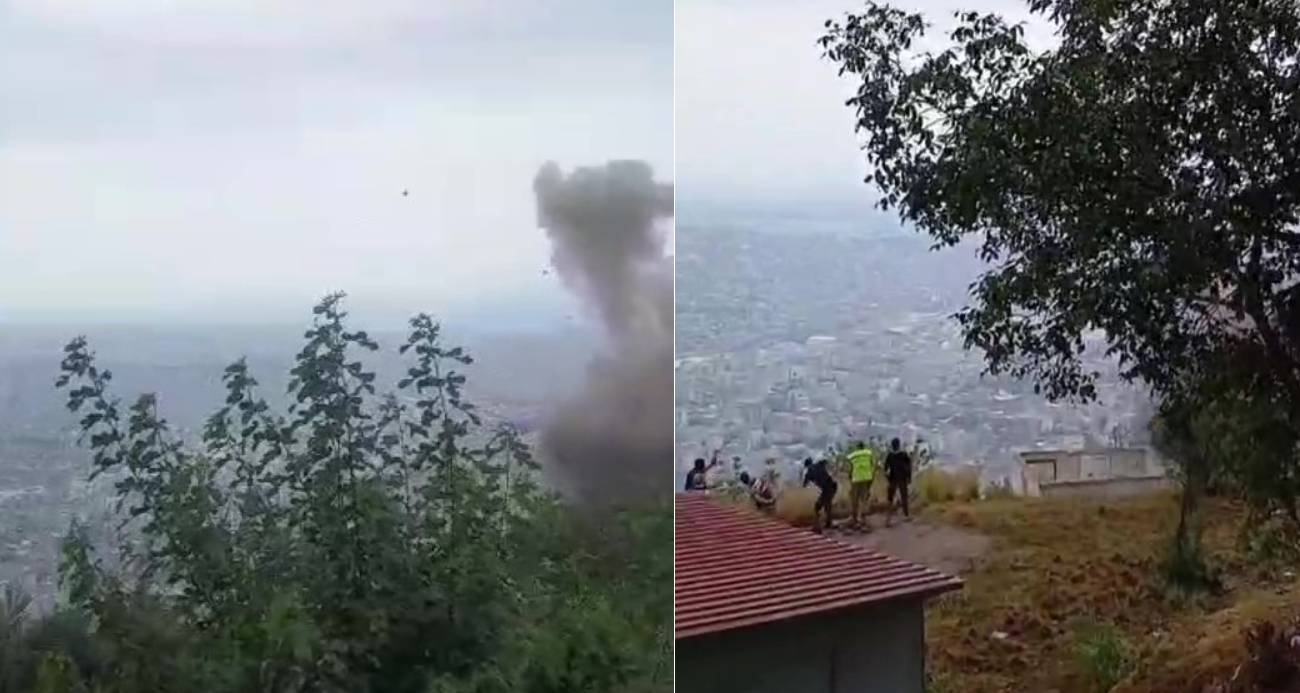 Taş ocağında gerçekleştirilen patlamalarda savrulan taşlardan canlarını zor kurtardılar
