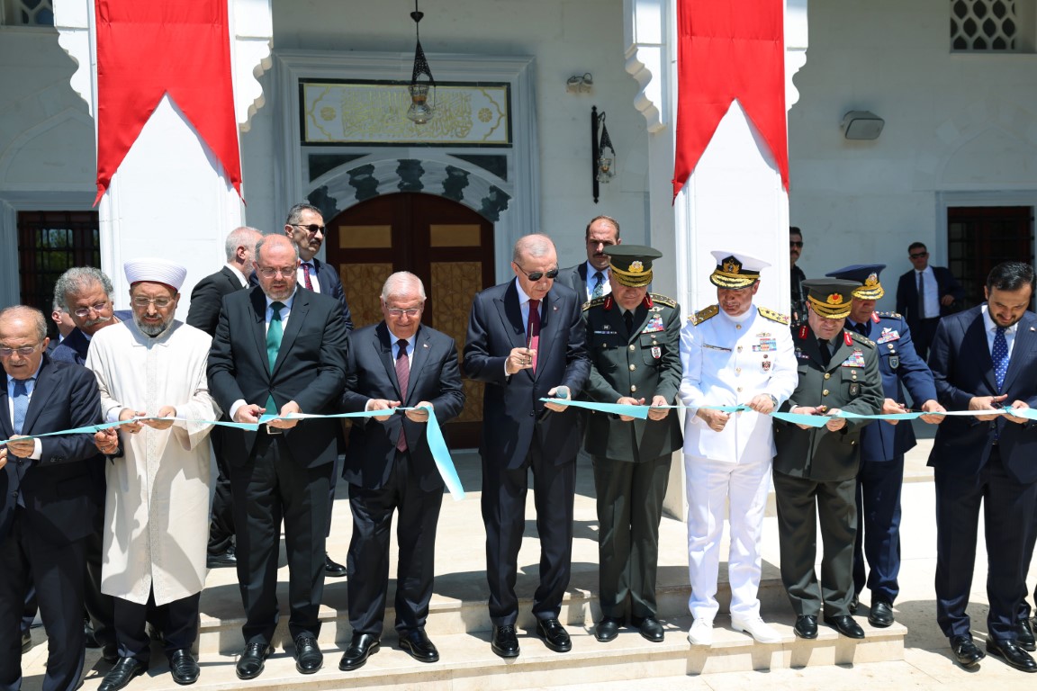 Cumhurbaşkanı Erdoğan yapımı tamamlanan camilerin açılışında konuştu