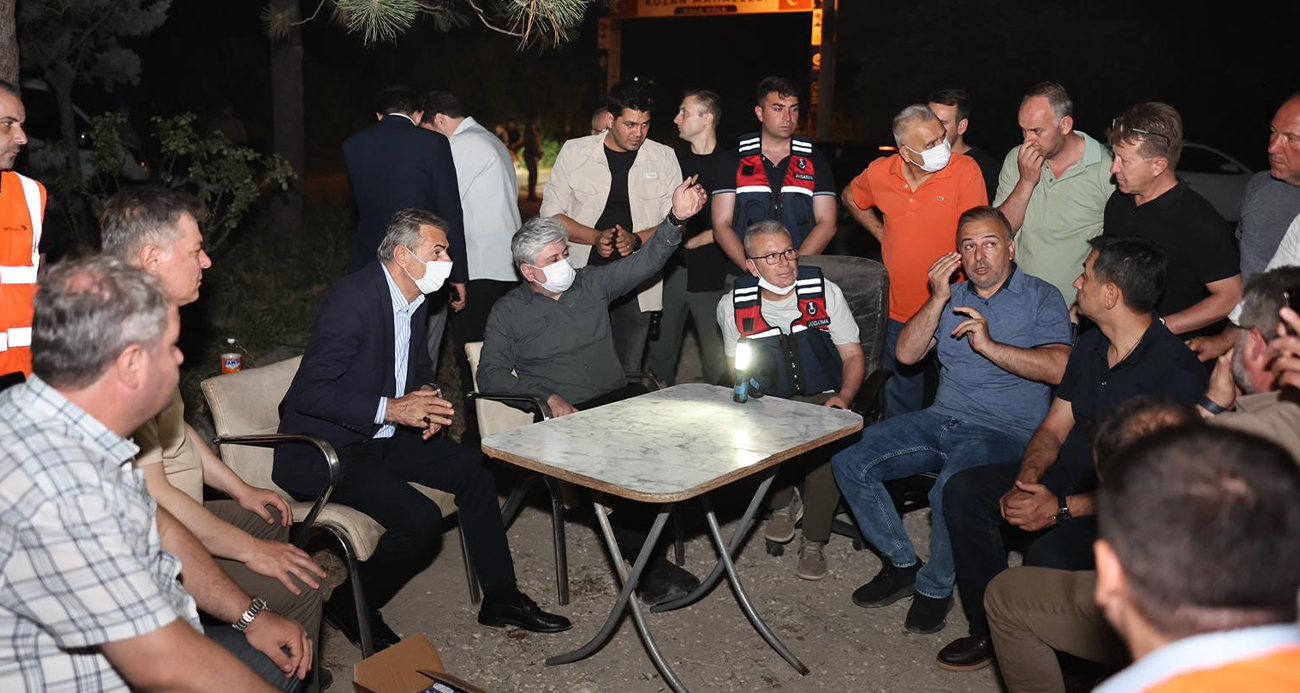 Başkan Alemdar: "Yangını en kısa süre içinde söndürmek için çalışıyoruz"