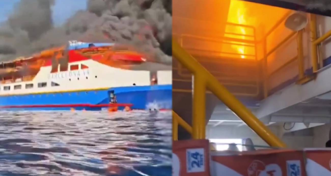 Endonezya'da yolcu gemisinde yangın: 3 ölü