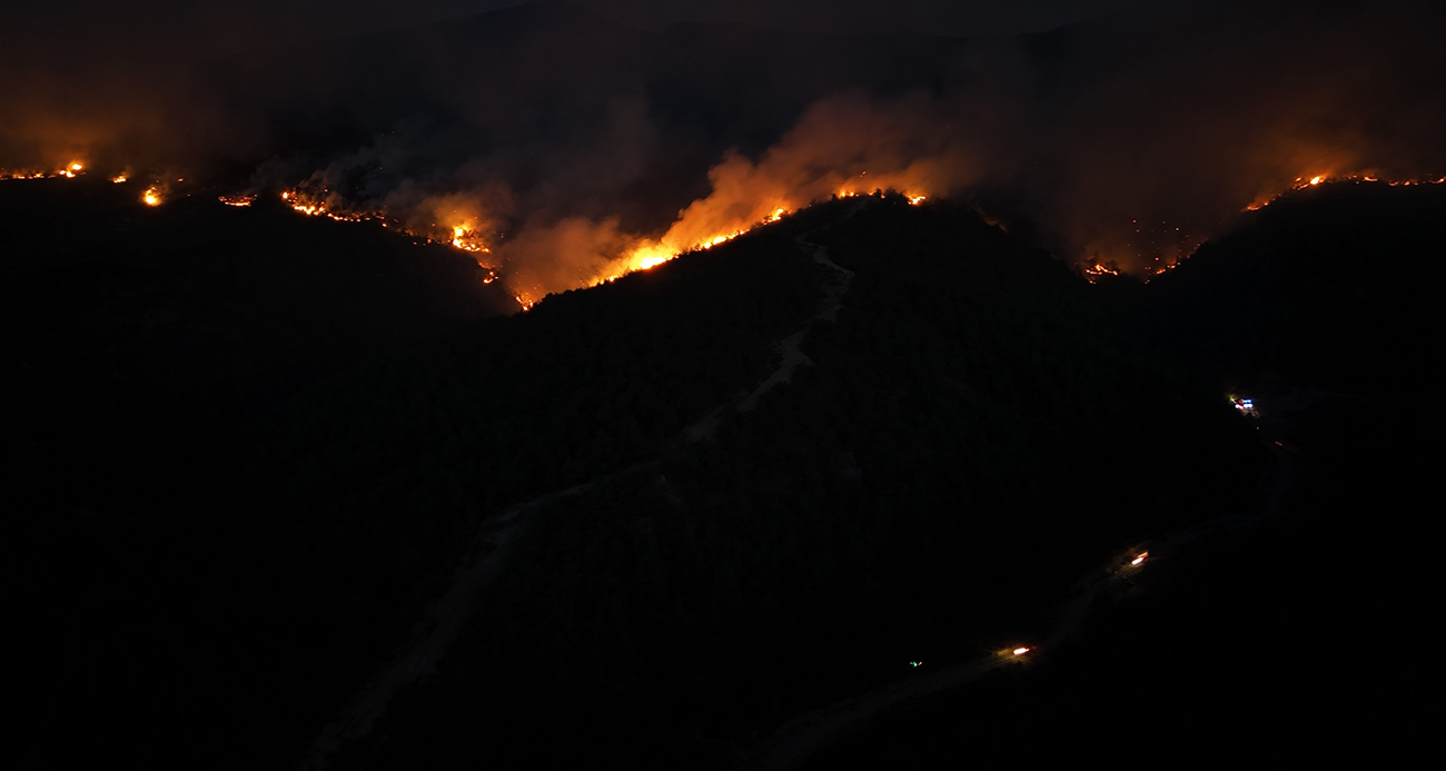 Sakarya’daki orman yangınında 28’inci saat: Alevlerin boyutu hava kararınca ortaya çıktı
