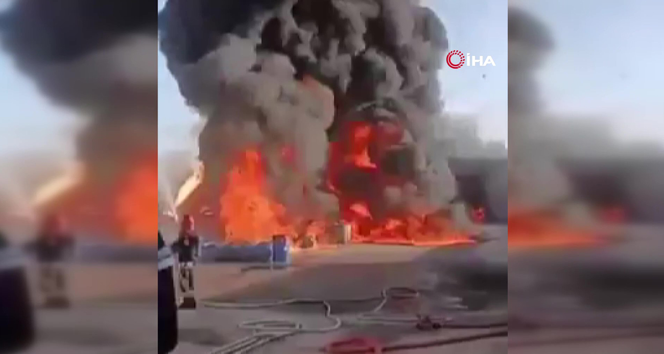 İran’da petrol ürünleri atölyesinde korkutan yangın