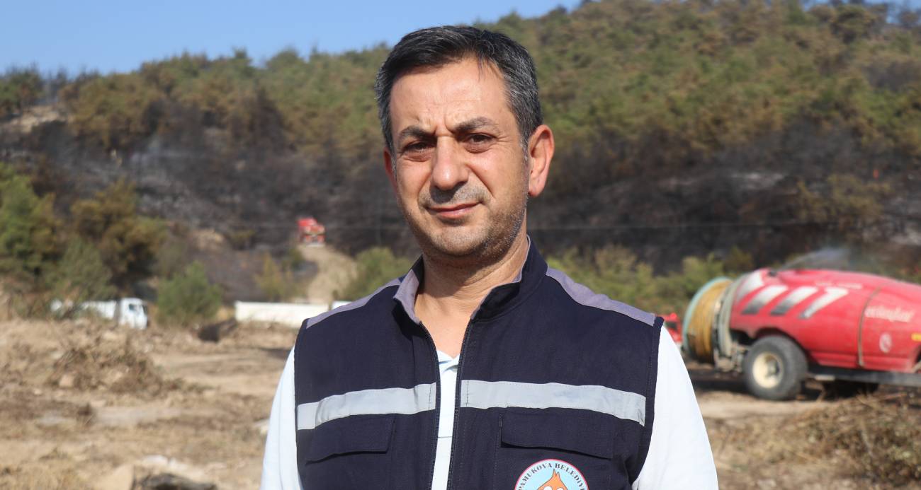 Belediye başkanı alevlerin ortasında kaldı