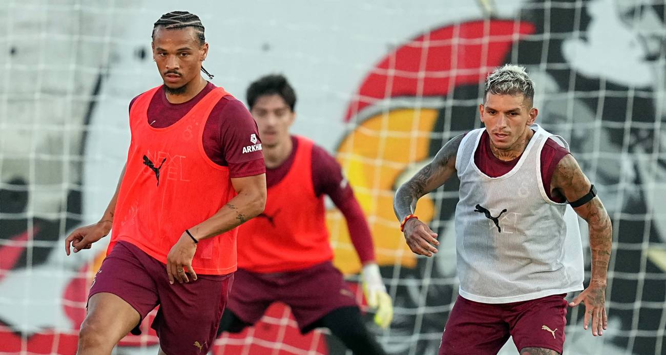 Leroy Sane, Galatasaray ile ilk antrenmanına çıktı