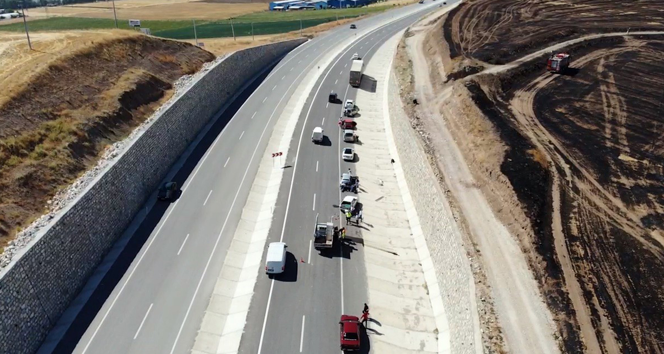 7 araç birbirine girdi!