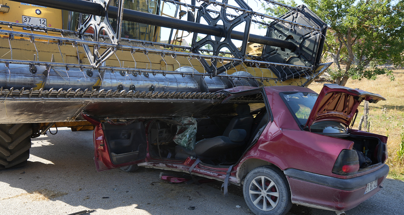 Kastamonu’da otomobil biçerdöverin altında kaldı: 1 ölü