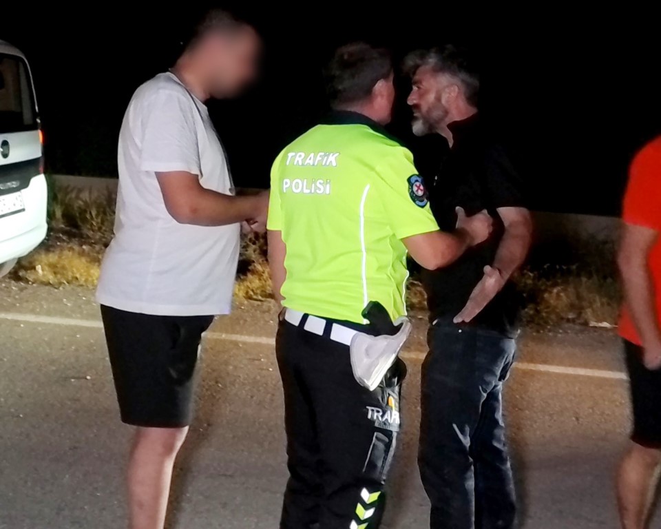 Alkollü sürücü ile vatandaşın 