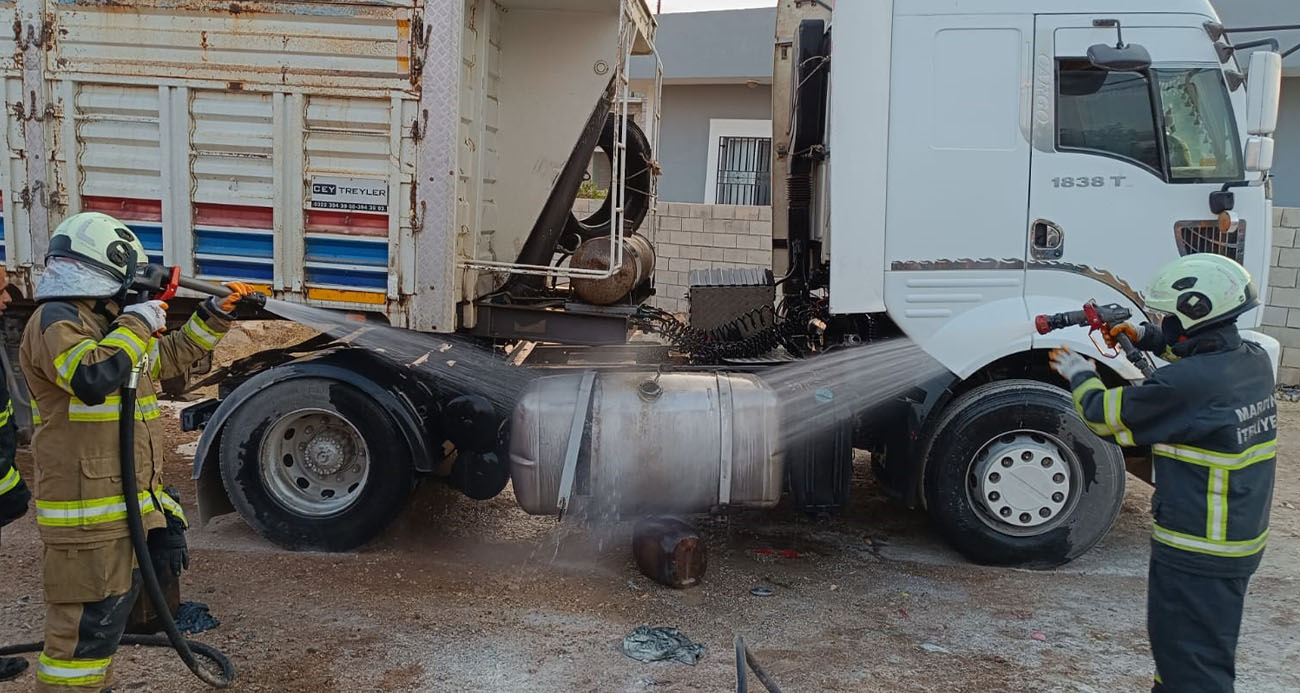 Mardin’de tırın yakıt deposunda patlama: 7 yaralı