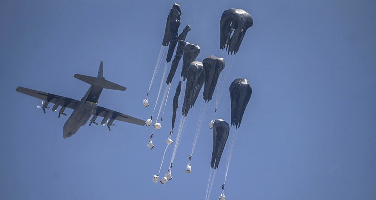 15 ton gıda bırakıldı!