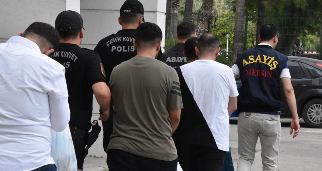 Mersin’de suç örgütüne şafak operasyonu: 18 gözaltı