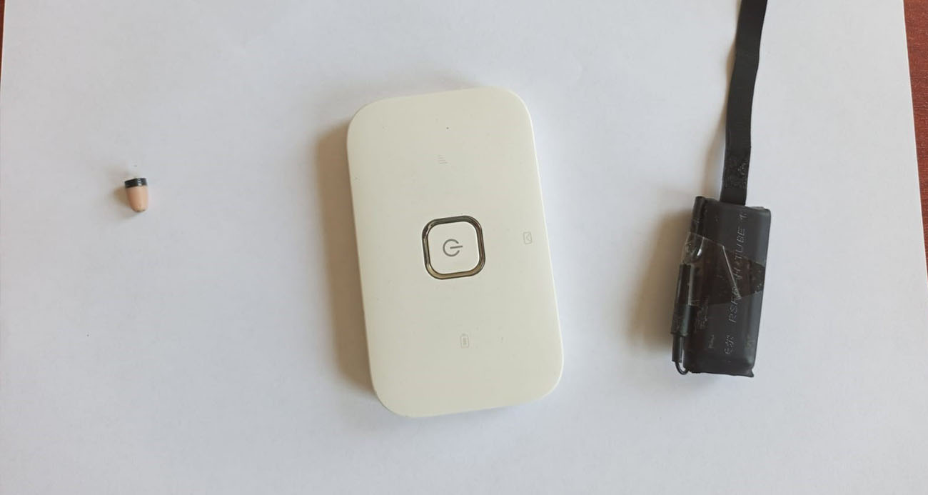 Kopya düzeneğiyle ehliyet sınavına giren şahıs yakalandı