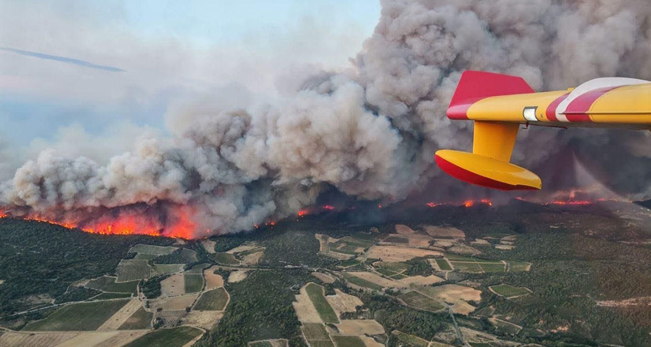 Fransa'nın güneyinde orman yangını: 1 ölü, 9 yaralı
