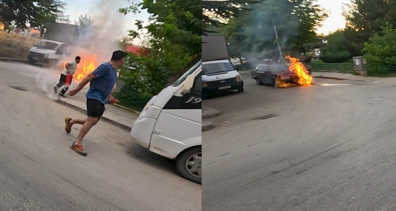 Fiat Tofaş alev alev yandı