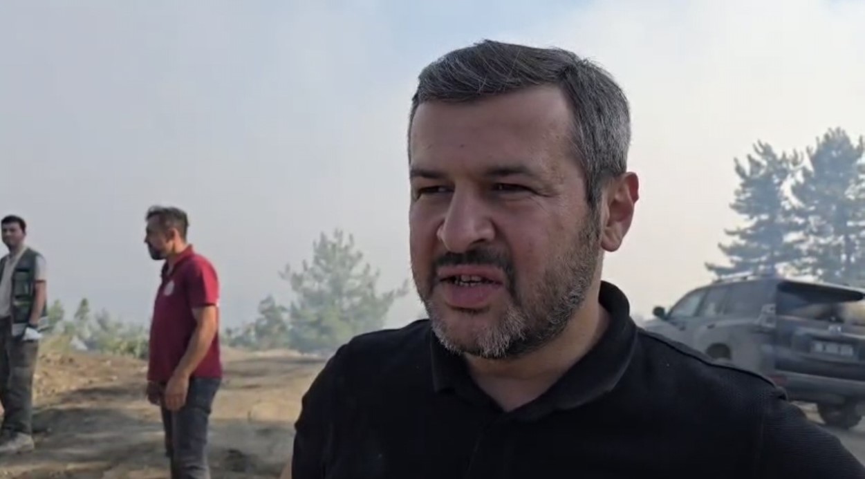 Karabük’te orman yangını rüzgarın etkisiyle büyüyor