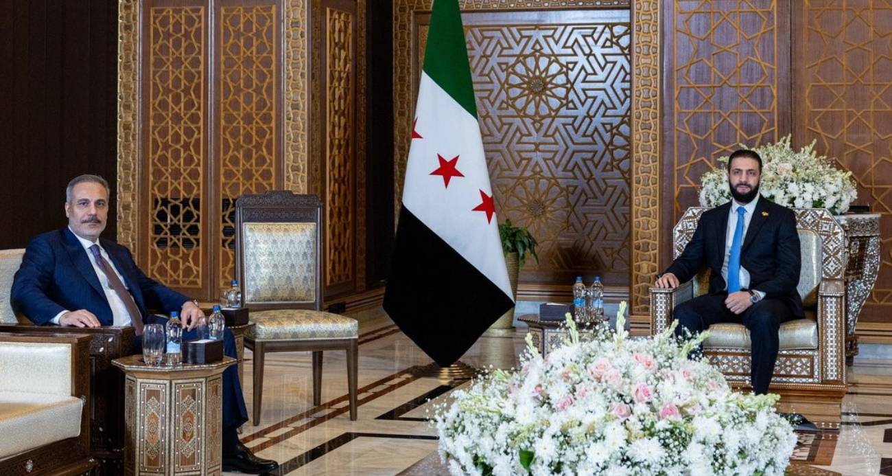 Dışişleri Bakanı Fidan, Suriye Cumhurbaşkanı Şara ile bir araya geldi