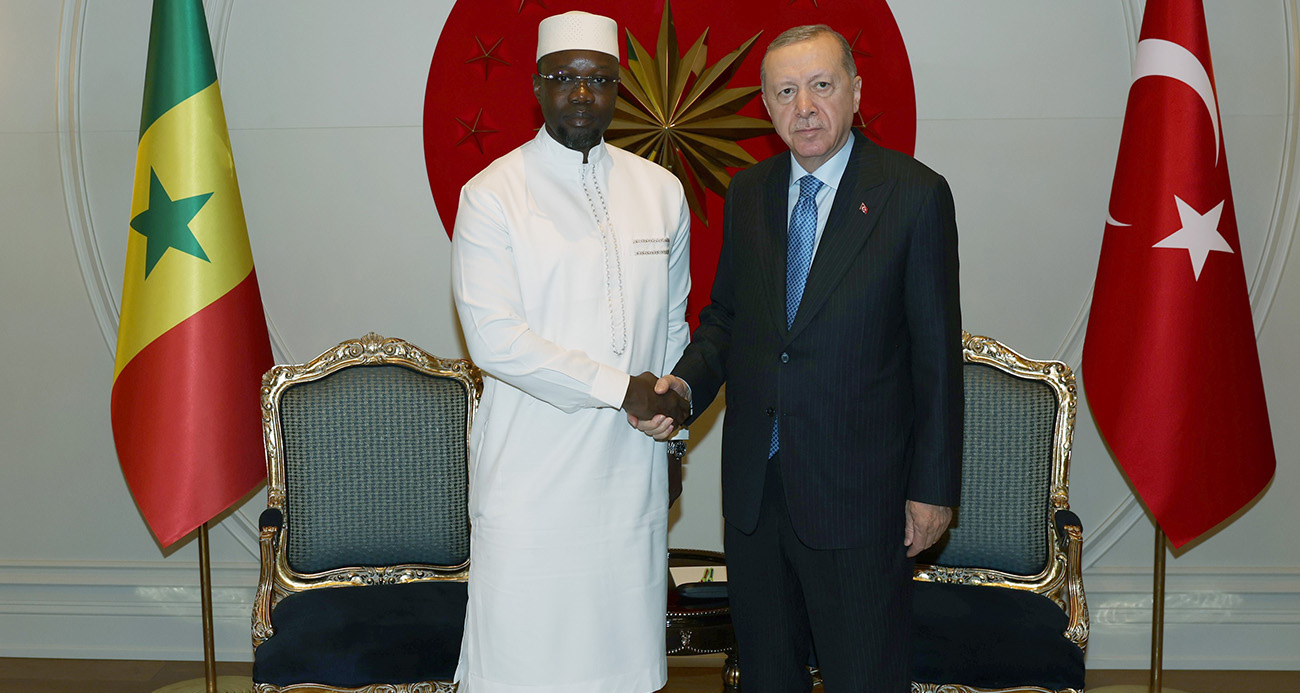 Cumhurbaşkanı Erdoğan, Senegal Başbakanı Sonko’yu kabul etti