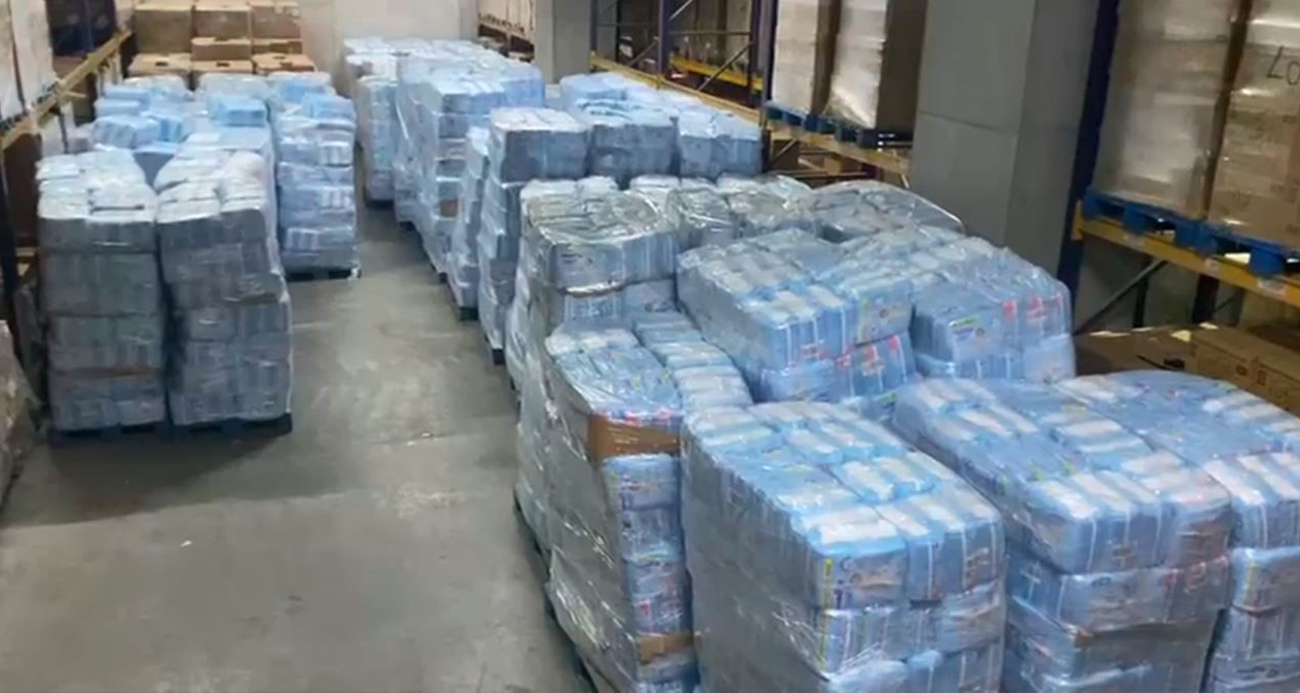 Rusya’ya satılan bebek bezleri Beylikdüzü’nde bulundu: 55 bin dolar değerinde bezleri çalan nakliyeci yakalandı