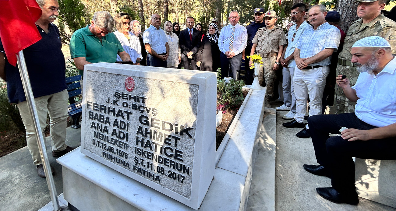 Şehit Başçavuş Ferhat Gedik, şehadetinin 8. yılında Hatay’da anıldı