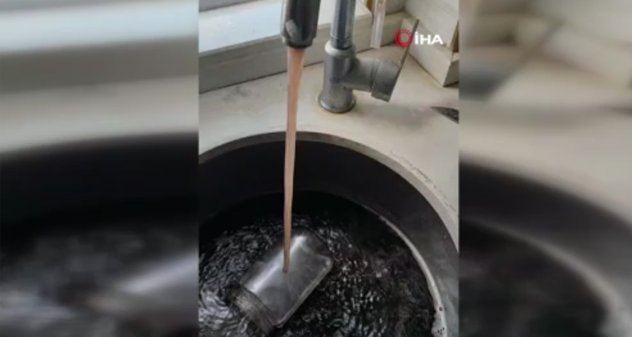 Tekirdağ’da musluklardan kahverengi su akıyor