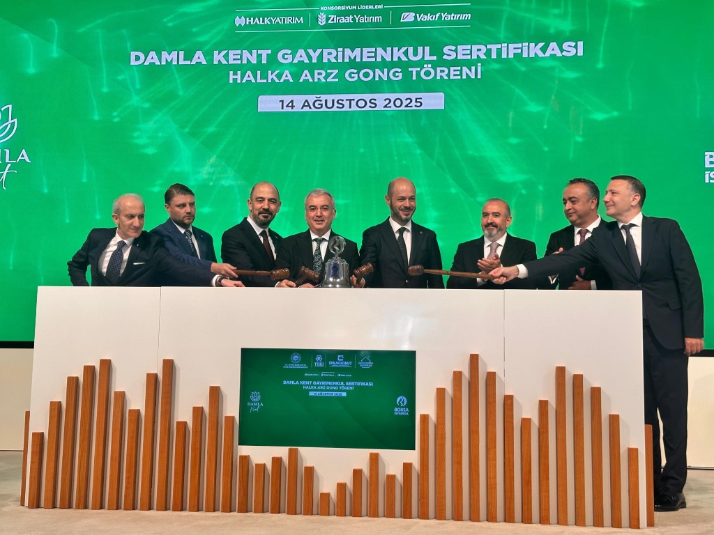 Borsa İstanbul’da ‘Gong’ Damla Kent Projesi Gayrimenkul Sertifikası için çaldı
