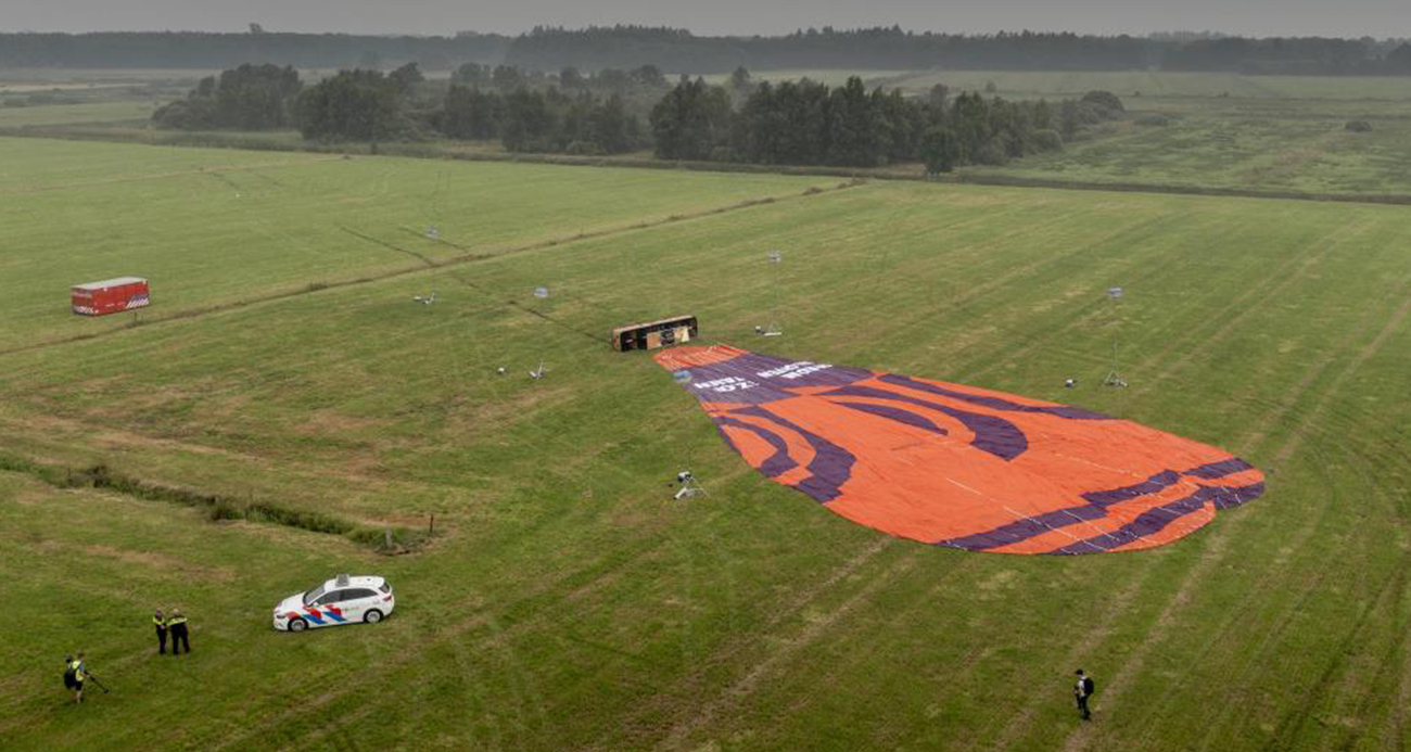 Hollanda'da sıcak hava balonu düştü: 1 ölü, 5 yaralı
