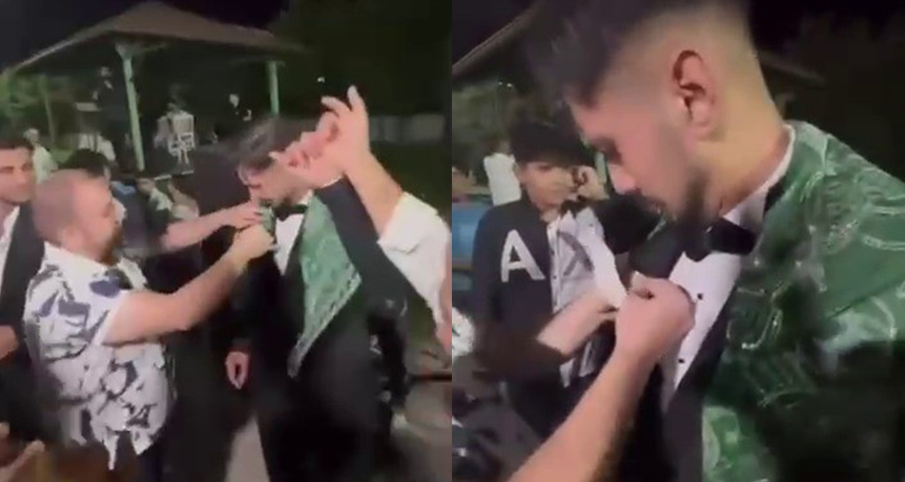 Bursa’da düğünde sıra dışı hediye: Damada 400 bin liralık çek taktı