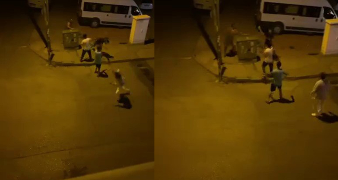 Kavga ettiği kişiye kaldırım taşıyla saldırdı