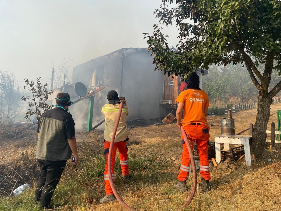 Kocaeli’deki orman yangınına 10 helikopter ve 6 uçakla müdahale sürüyor