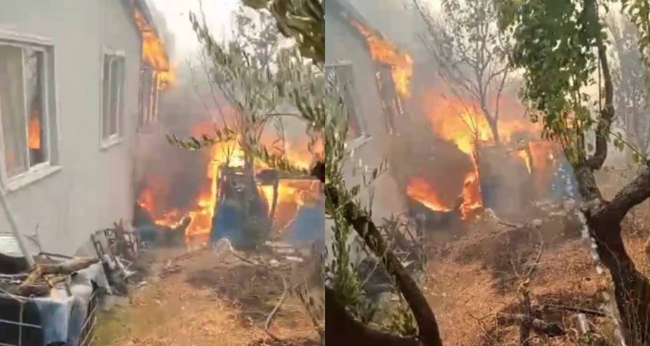 Orman yangını köye indi: "Kaç, artık hiçbir şey yapamayız"