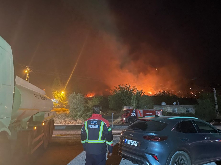 Diyarbakır’ın 2 ilçesinde çıkan yangın söndürüldü
