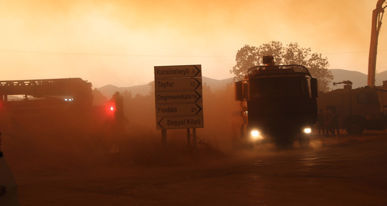 Alevler hızla büyüdü!