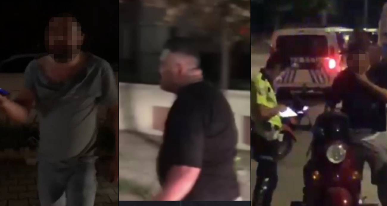 Otomobiliyle evine dönmek isteyen aileye dehşeti yaşattılar