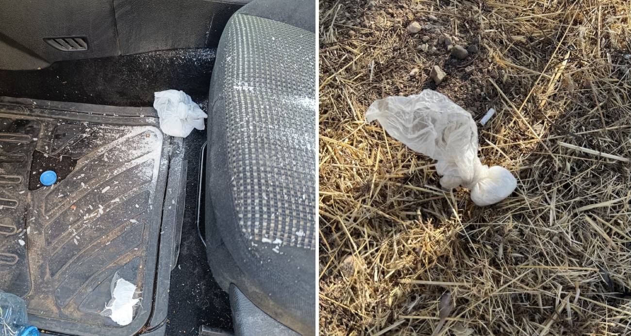Polise çarpıp kaçtı, 141 gram metamfetamin ele geçirildi