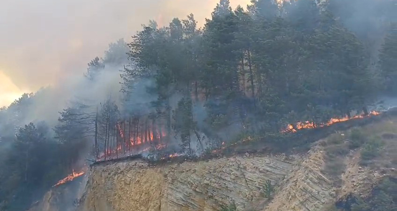 Bolu’da orman yangını başladı: Havadan ve karadan müdahale sürüyor