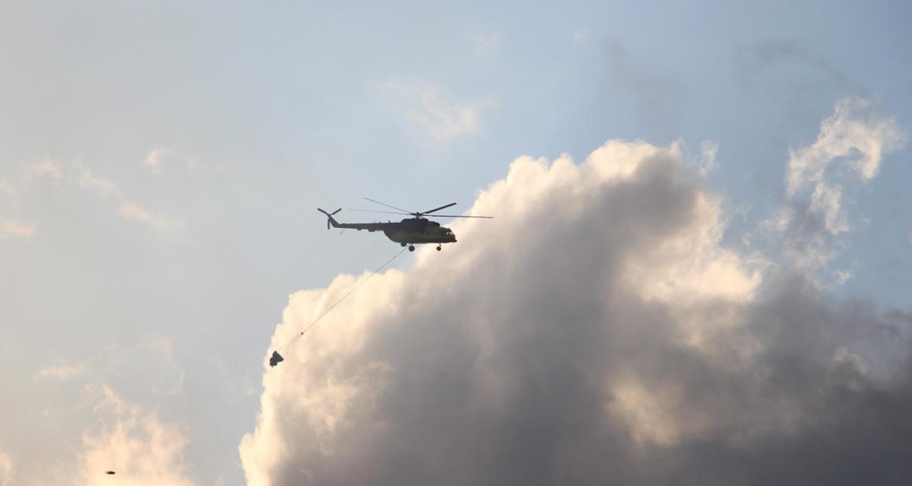 4’üncü saatine giren Bolu’daki yangın havadan görüntülendi
