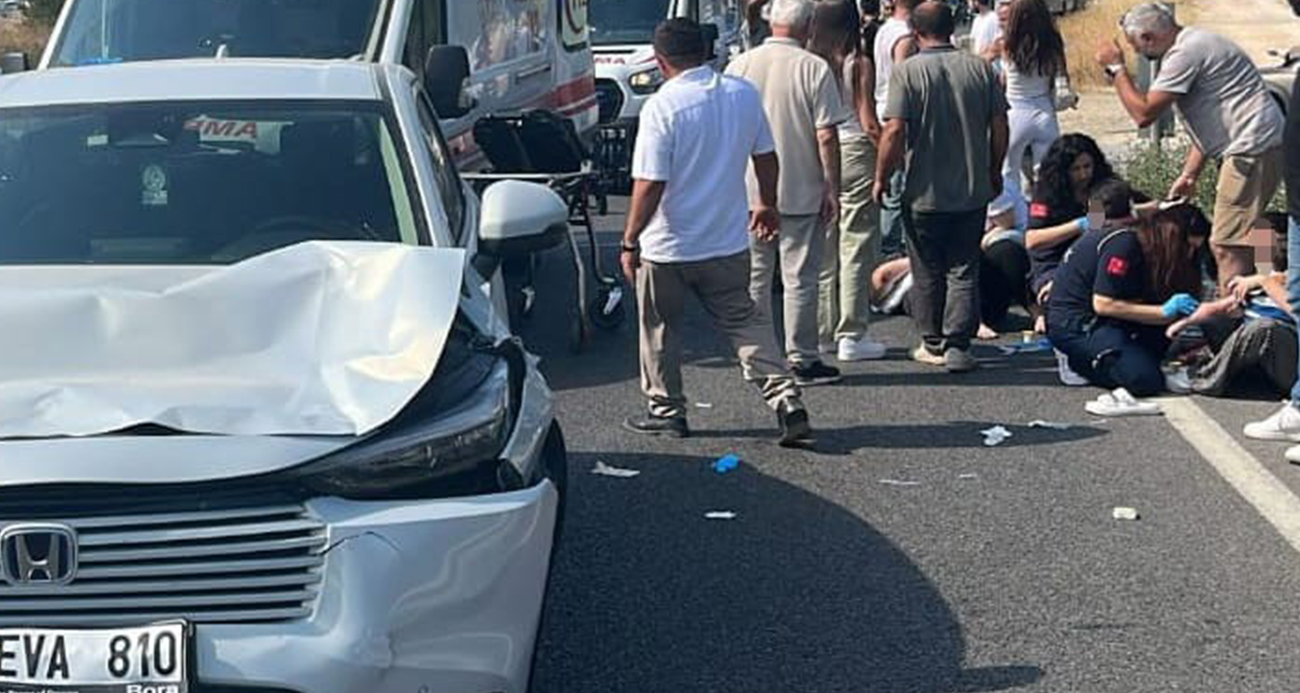 Yolun karşısına geçen aileye otomobil çarptı : 1 ölü, 3 yaralı