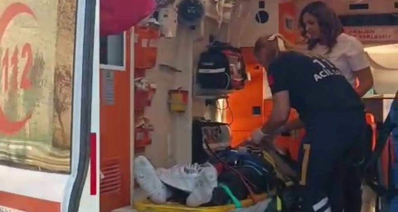 Kaskı sayesinde ölümden döndü