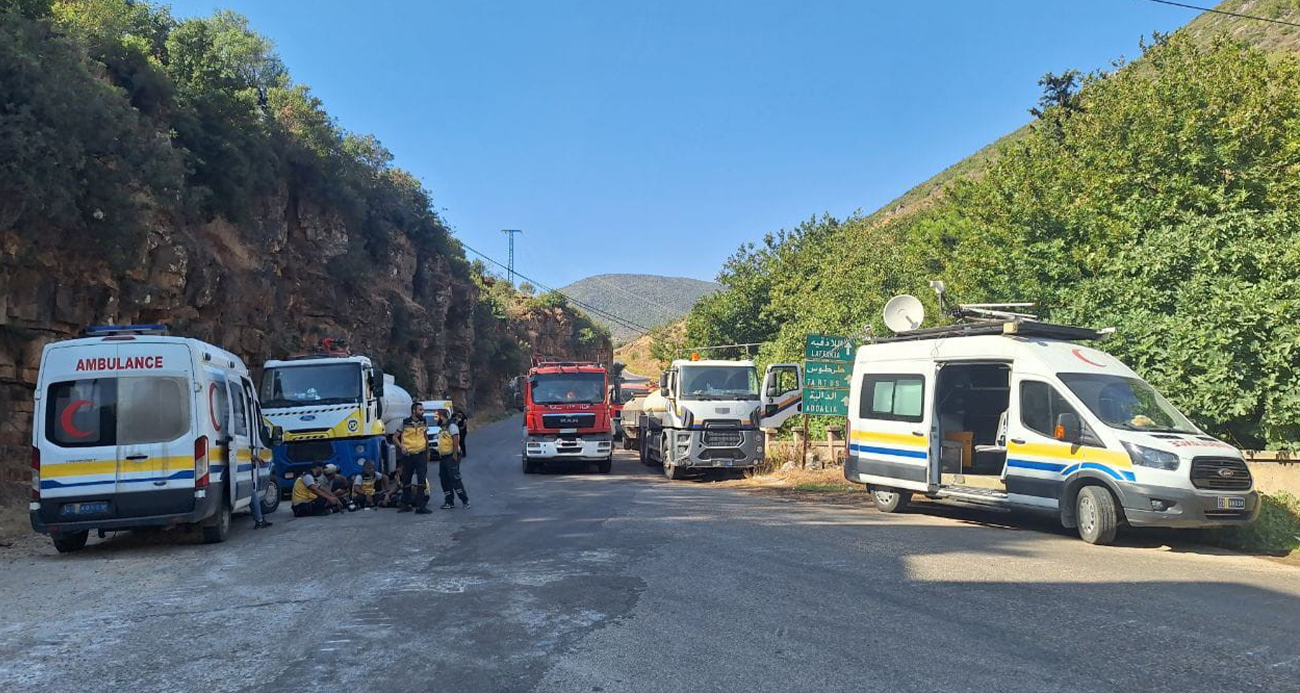 Lazkiye ve Hama kırsalındaki yangınlar kontrol altına alındı