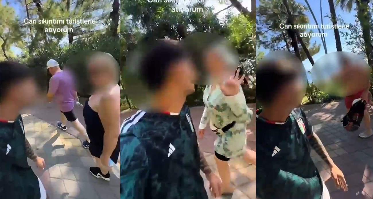 Marmaris’te ’canım sıkılıyor turistlere takılıyorum’ paylaşımı emniyette bitti