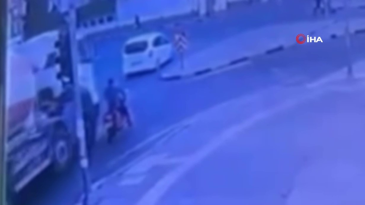 Ölümden kıl payı kurtuluş kamerada