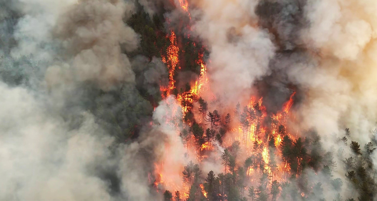Karabük’te orman yangını nedeniyle bir mahalle boşaltıldı