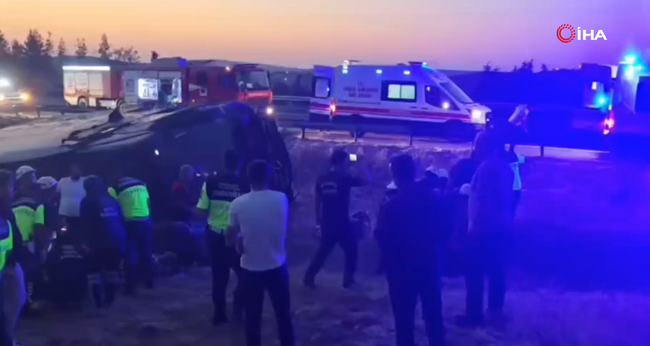 Şanlıurfa’da yolcu otobüsü devrildi: 27 yaralı