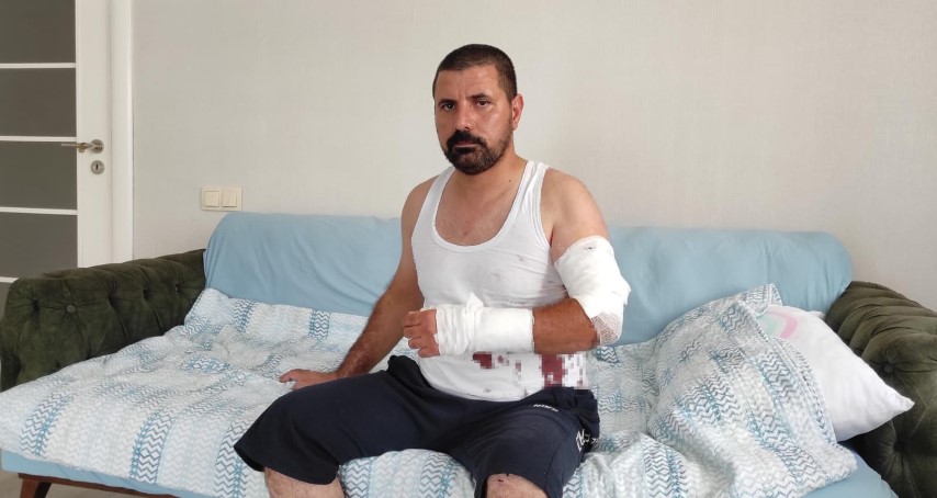 Otobüs şoförüne bıçaklı saldırı kamerada