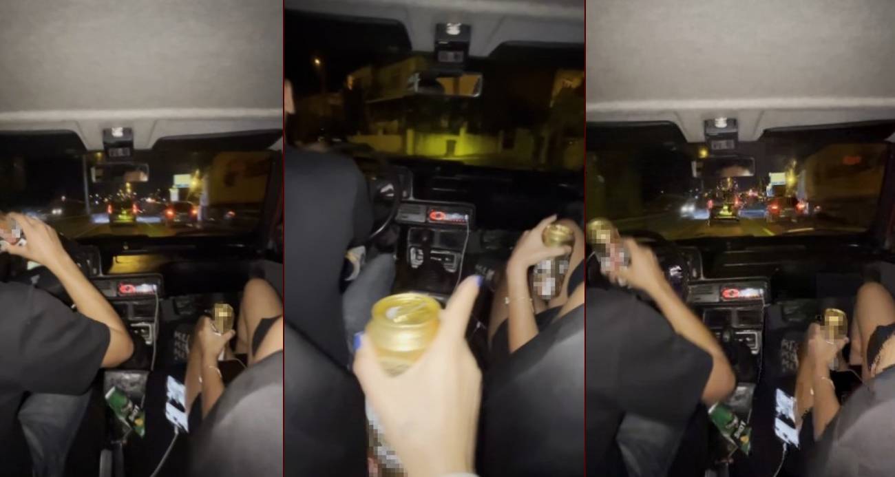 Gençlerin tehlikeli eğlencesi kamerada