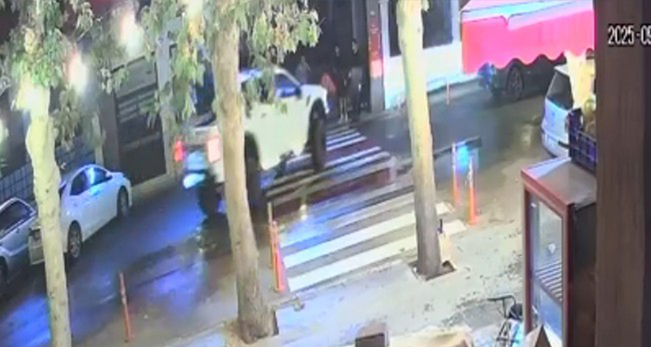 Güvenlik görevlisini görevi başındayken hayattan koparan kazanın görüntüleri ortaya çıktı