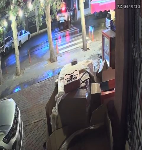 Güvenlik görevlisini görevi başındayken hayattan koparan kazanın görüntüleri ortaya çıktı