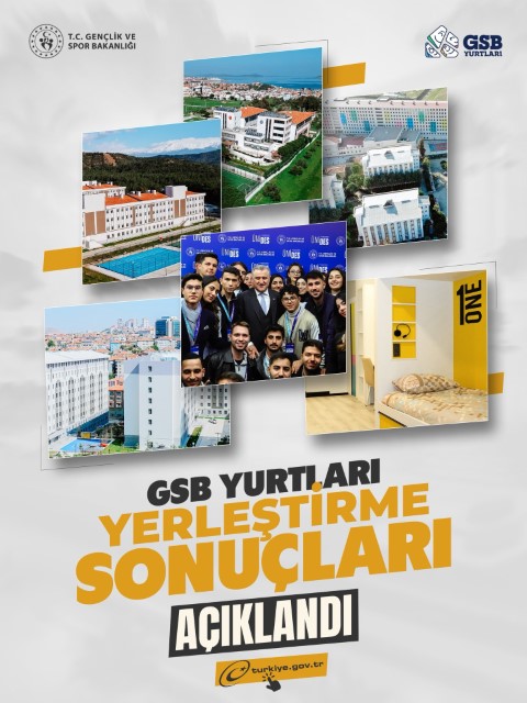 GSB yurt başvuru sonuçları açıklandı